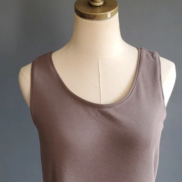 Eileen fisher gray stretch maxi dress size xs - Picture 4 of 14